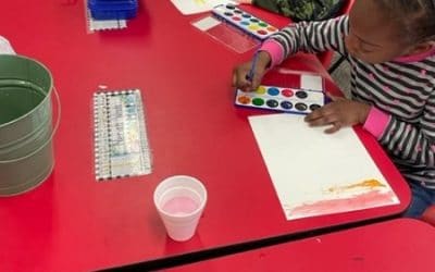 Kindergartners Paint 3D Masterpieces